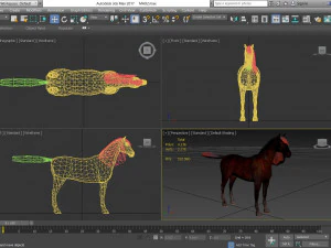 animal - horse a10 nogear 3D Model