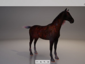 animal - horse a10 nogear 3D मॉडल