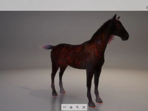 animal - horse a10 nogear 3D Model
