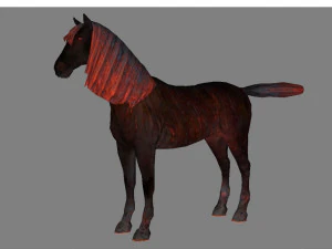 animal - horse a10 nogear 3D Model