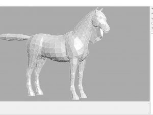 animal - horse a10 nogear 3D Model