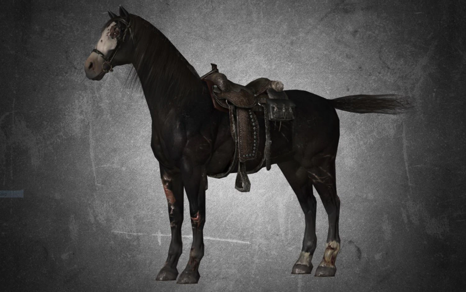animal - horse b01 3D Model .c4d .max .obj .3ds .fbx .stl .blend 