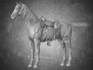 animal - horse b01 3D Model