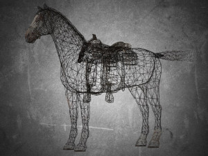 animal - horse b01 3D Модель