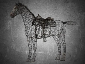 animal - horse b01 3D Model