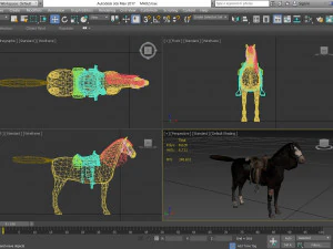 animal - horse b01 3D Model