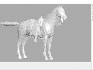 animal - horse b01 3D Модель