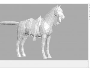 animal - horse b01 3D Model