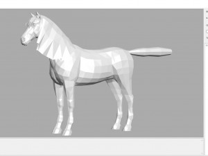 animal - horse b02 nogear 3D Model