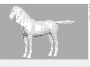 animal - horse b02 nogear 3D Model