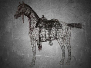 animal - horse b03 3D Model
