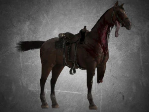 animal - horse b03 3D Model