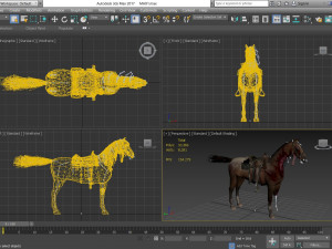 animal - horse b03 3D 모델