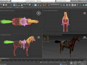 animal - horse b03 3D Model