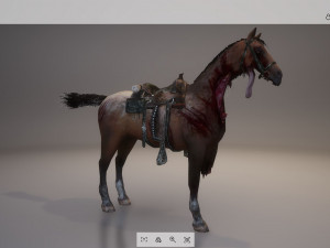 animal - horse b03 3D 모델