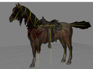 animal - horse b03 3D Model