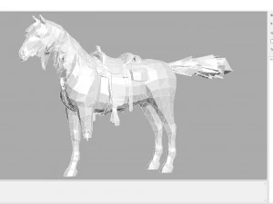 animal - horse b03 3D Model