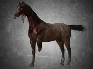 dier - paard b04 nogear 3D Model