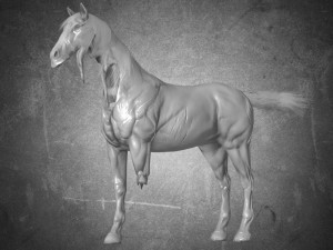 animal - horse b04 nogear Modèle 3D