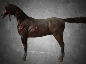 animal - horse b04 nogear Modèle 3D
