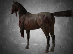 animal - horse b04 nogear Modèle 3D