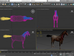 animal - horse b04 nogear Modèle 3D