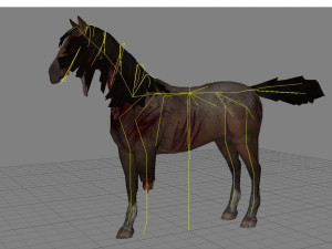 animal - horse b04 nogear Modèle 3D