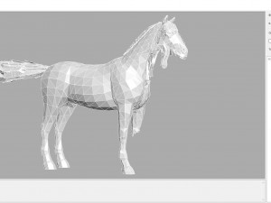animal - horse b04 nogear Modèle 3D