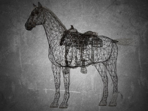 animal - horse b05 3D Модель