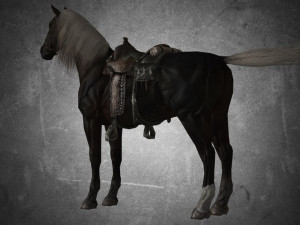 animal - horse b05 3D Модель