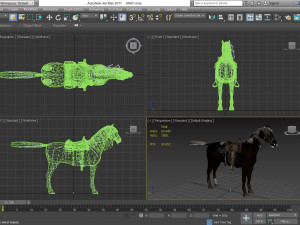 animal - horse b05 3D Модель
