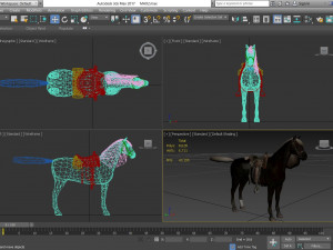 animal - horse b05 3D Модель