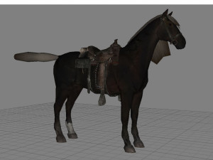 animal - horse b05 3D Модель
