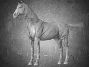 animal - horse b06 nogear Modèle 3D