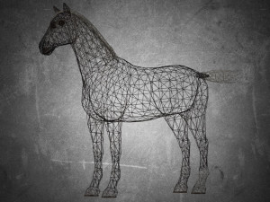 animal - horse b06 nogear Modèle 3D