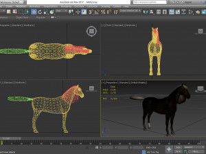 animal - horse b06 nogear Modèle 3D