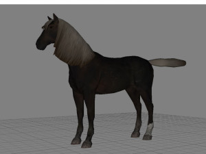 animal - horse b06 nogear Modèle 3D
