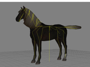 animal - horse b06 nogear Modèle 3D