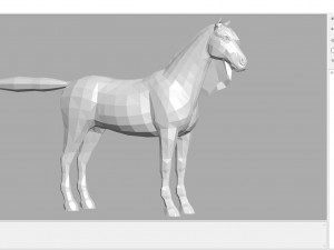 animal - horse b06 nogear Modèle 3D