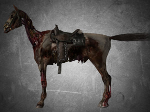 animal - horse c01 3D 모델