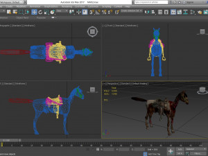 animal - horse c01 3D 모델