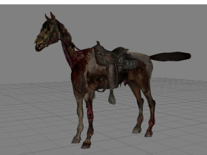 animal - horse c01 3D 모델