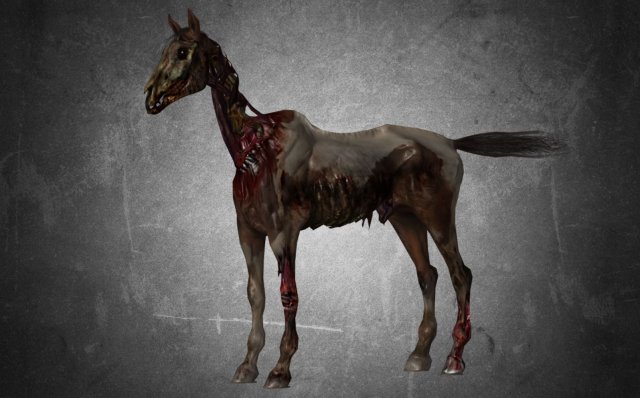 animal - horse c02 nogear 3D-Modell .c4d .max .obj .3ds .fbx .stl .blend 