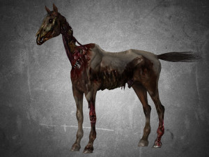 animal - horse c02 nogear 3D 模型