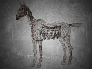 animal - horse c02 nogear 3D-Modell