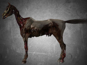 animal - horse c02 nogear 3D Model