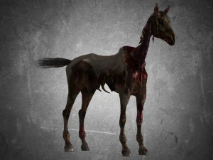 animal - horse c02 nogear 3D Model