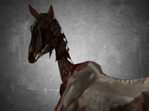 animal - horse c02 nogear 3D Model
