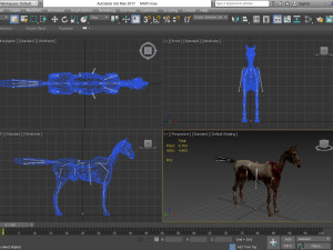 animal - horse c02 nogear 3D-Modell