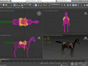 animal - horse c03 3D Model